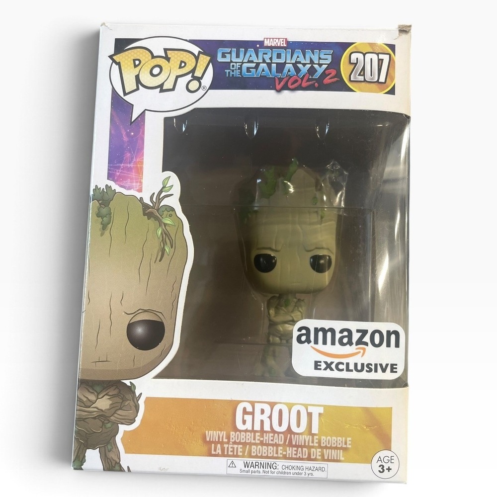 Funko Pop Groot Marvel Guardians of the Galaxy Vol 2 207 Amazon Exclusive Brown
